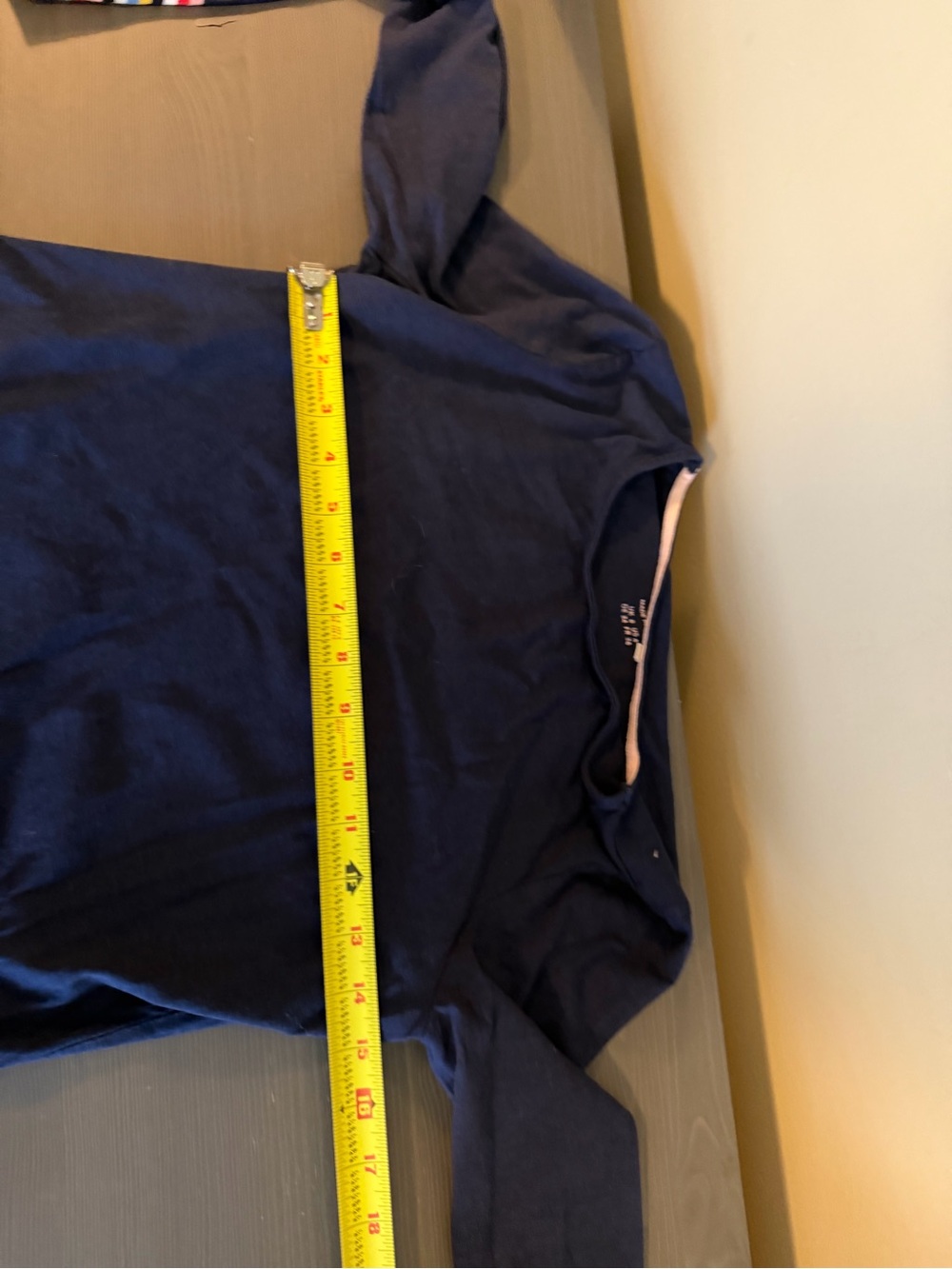 Boden Navy Striped Cuff Long Sleeve Top - Picture 5 of 6